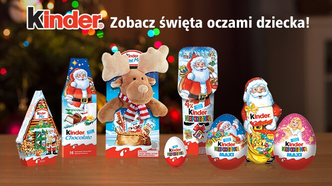 Znalezione obrazy dla zapytania kinder świąteczne
