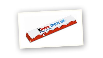 2004<br />Lanzamiento de Kinder<sup>®</sup> Chocolate Maxi, toda la bondad y la virtud de Kinder<sup>®</sup> Chocolate en un formato 