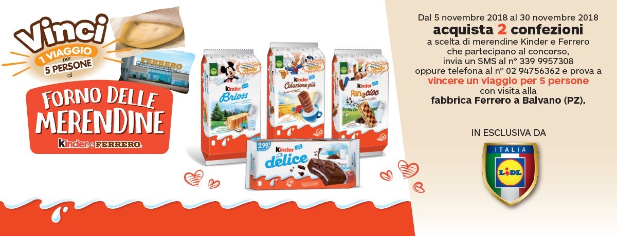 Vinci un viaggio alla Fabbrica di Balvano con LIDL