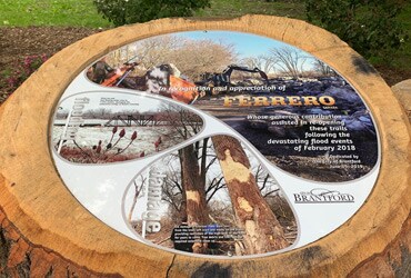 City Commemorates Ferrero Canada Donation of $100,000 to Restore Flood-Damaged Trails in Brantford