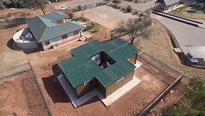 Aerial view of the Primary Health Care Center (PHCC)