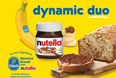 A Match Made in Heaven! Nutella® Teams Up With Chiquita For An A-Peeling Collaboration