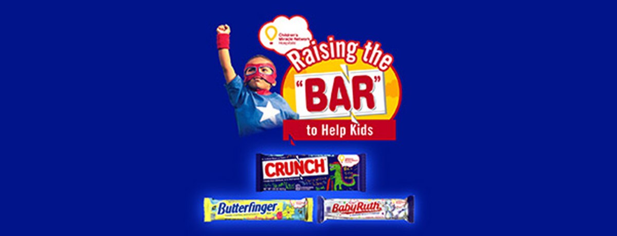 CRUNCH, BUTTERFINGER & BABY RUTH RELEASE LIMITED-EDITION CHOCOLATE BARS TO SUPPORT CHILDREN’S MIRACLE NETWORK HOSPITAL