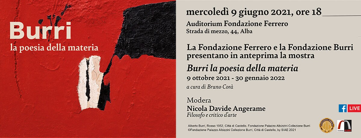 La Fondazione Ferrero e la Fondazione Burri presentano in anteprima la mostra