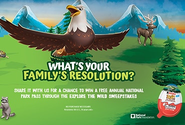 Kinder Joy® Launches National Park Foundation Partnership and Toy Line and Gives Families a Chance to Win