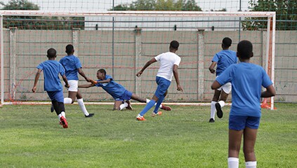 Match on the football field