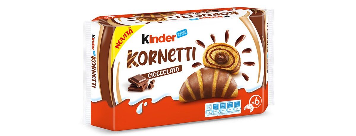 Da oggi la colazione ha un nuovo gusto con Kinder Kornetti