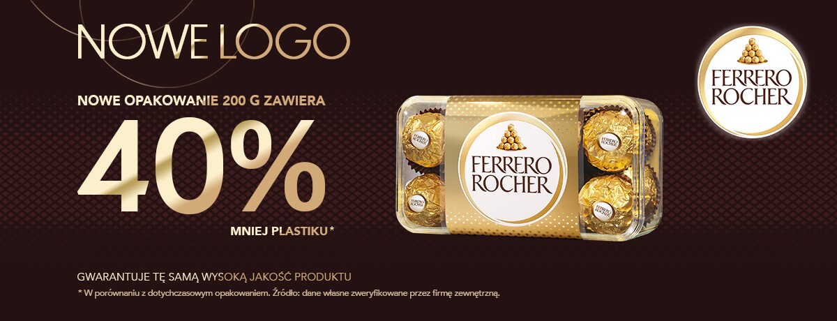 Ferrero wprowadza nowe, nadające się do recyklingu opakowanie 200 g. dla swojej kultowej marki Ferrero Rocher.