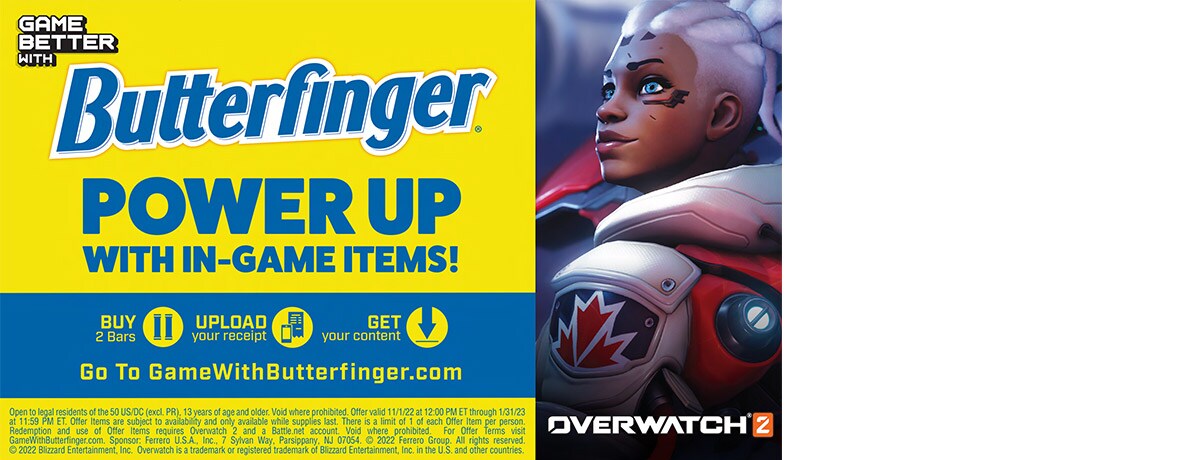 Butterfinger® Brings In-Game Overwatch® 2 Cosmetics to Players