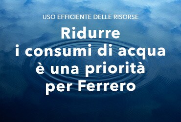 Riduzione dei consumi di acqua