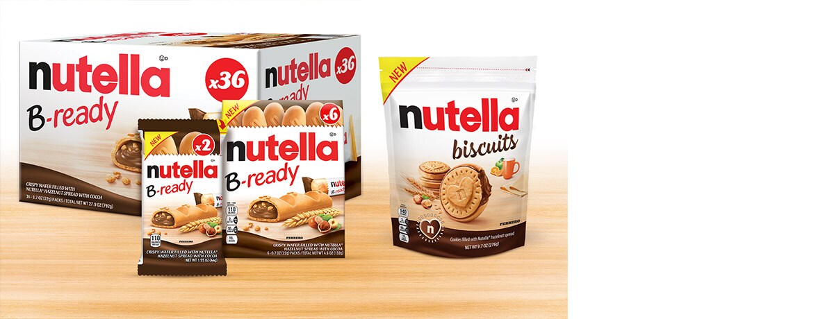 Nutella® Debuts Two Global Fan Favorites in the U.S.: Nutella B-Ready and Nutella Biscuits