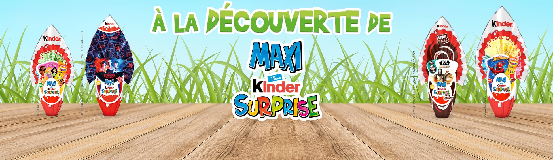 Œuf chocolat au lait Maxi Stranger Things KINDER SURPRISE MAXI : le grand  œuf de 220g à Prix Carrefour