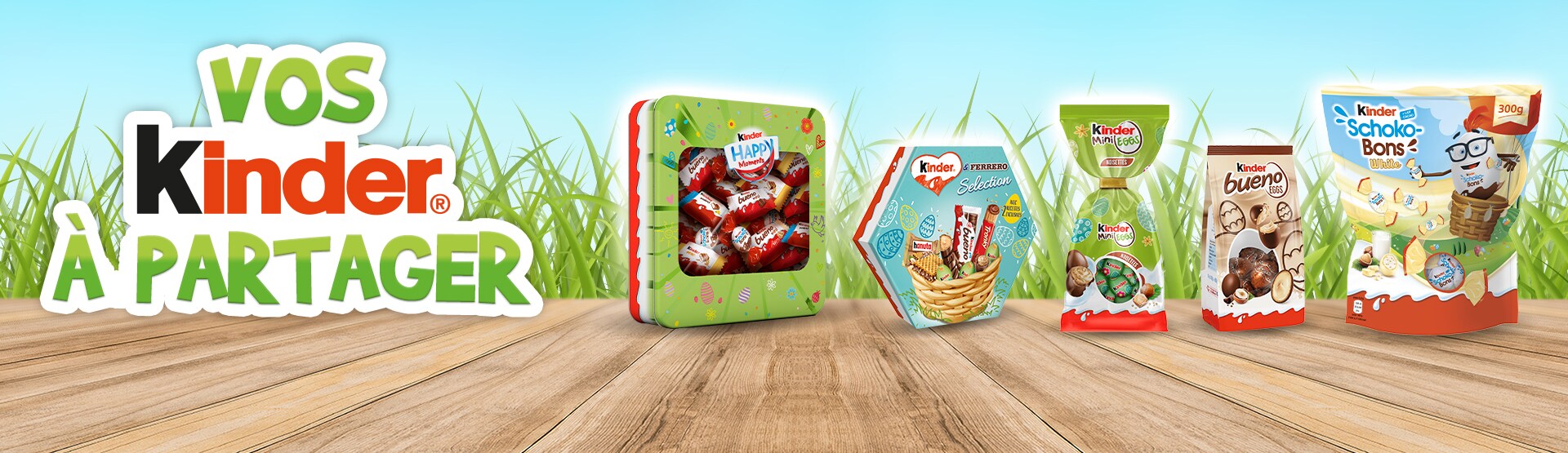 Kinder Mini Eggs Lait, Noisettes, Cacao sachet mix de 320g - 320 g