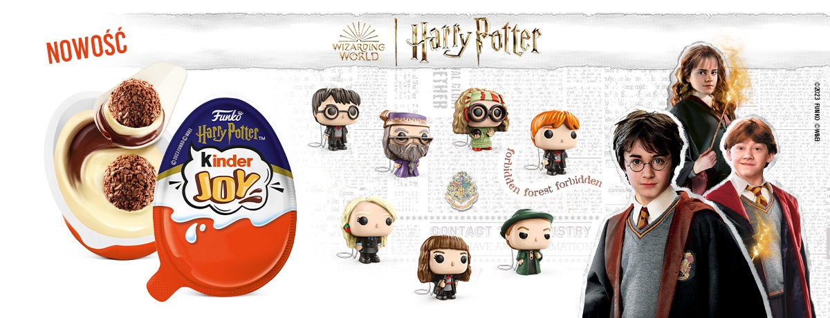 KINDER JOY z nową kolekcją zabawek na licencji Harry Potter i Funko POP