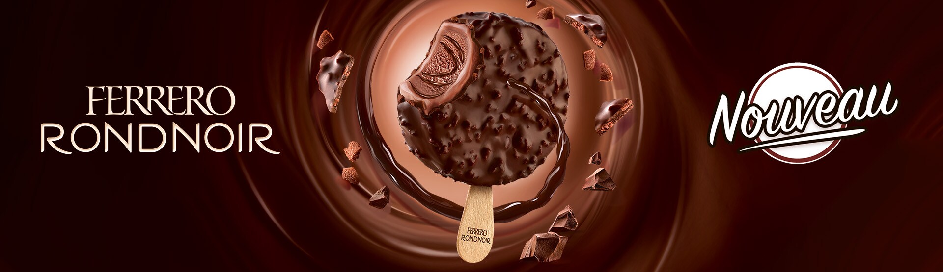 Chocolat Ferrero Rond Noir, paq. 8