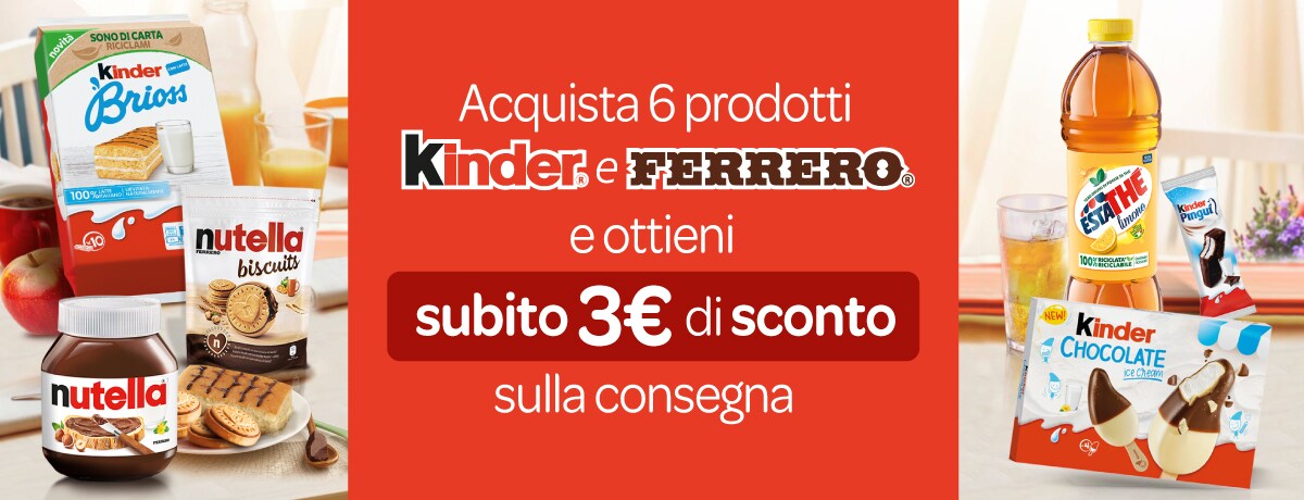 Ferrero ti offre uno sconto sulla consegna Tigros