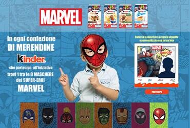 Merendine Kinder® e maschere Marvel 23