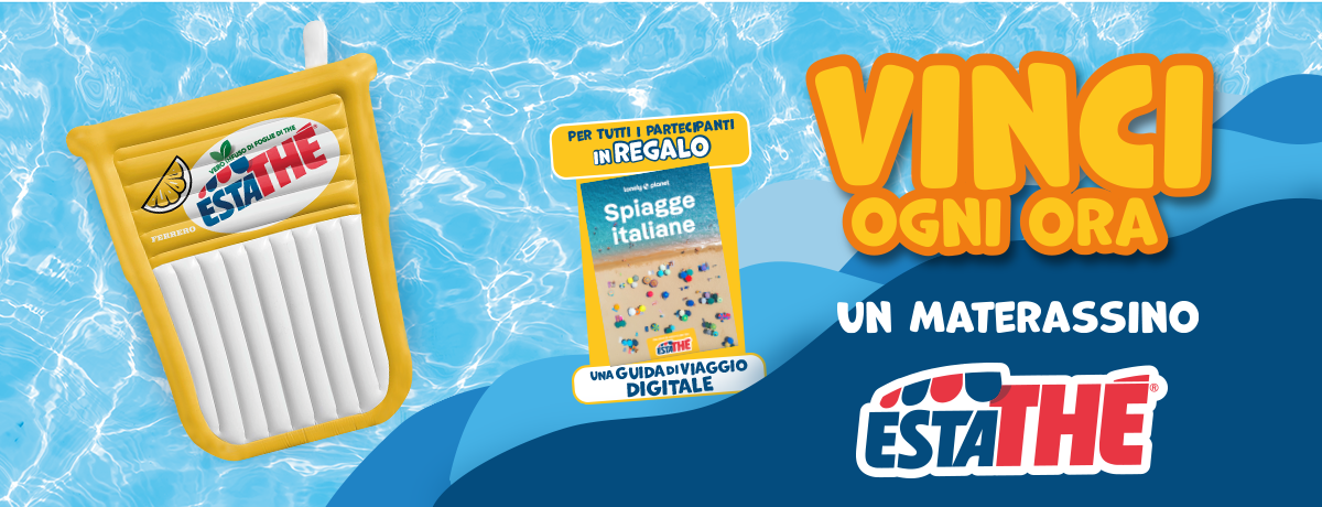 Con Estathé vinci un materassino gonfiabile - 2023