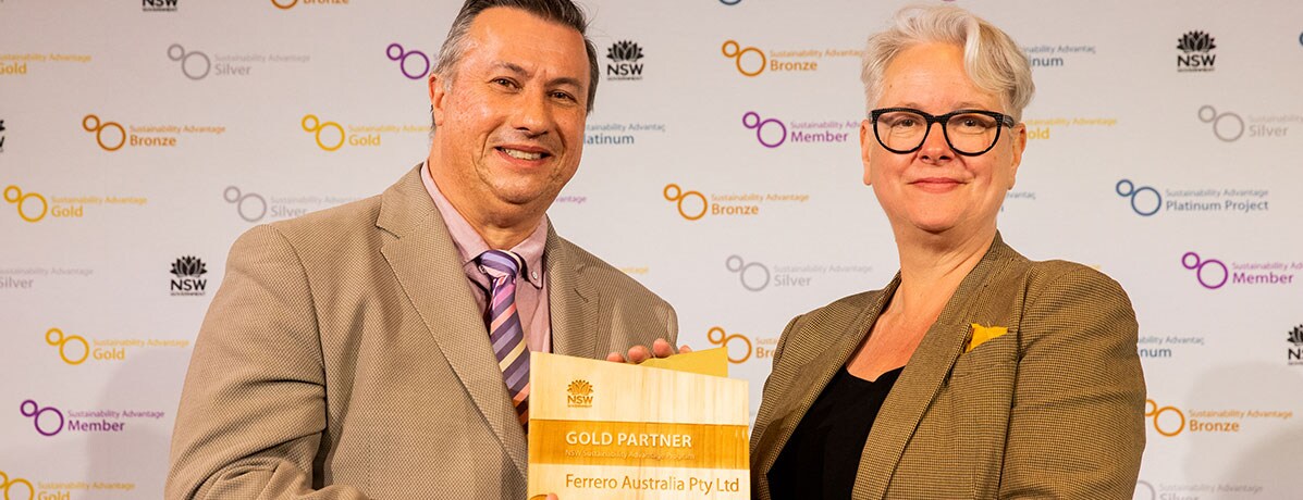 Ferrero Australia Receives Gold Partner Award for Environmental Commitment