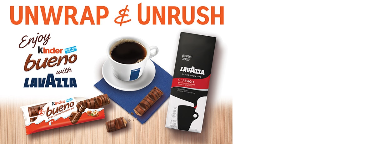 The Perfect Blend: Kinder Bueno® and Lavazza Join Forces to Celebrate National Coffee Day